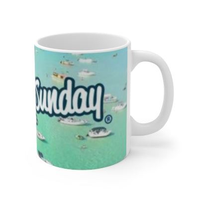 Sandbar Sunday 11oz Ceramic Coffee Mug - Beach Lover Gift