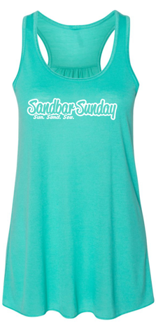 Flowy V-Neck Tank in Teal