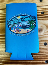 Sandbar Sunday Logo Slim Can Koozie