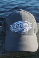 Sandbar Sunday Embroidered Hat in Gray