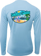 Sandbar Beach Logo Ladies Long Sleeve Sun Shirt
