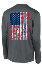Long Sleeve Flag Competitor in Iron Gray