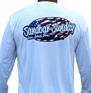 Sandbar Sunday Adult Stars and Stripes Performance Shirt