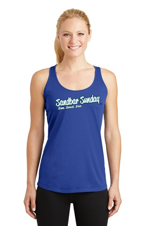Ladies Flag Tank in Patriotic Blue