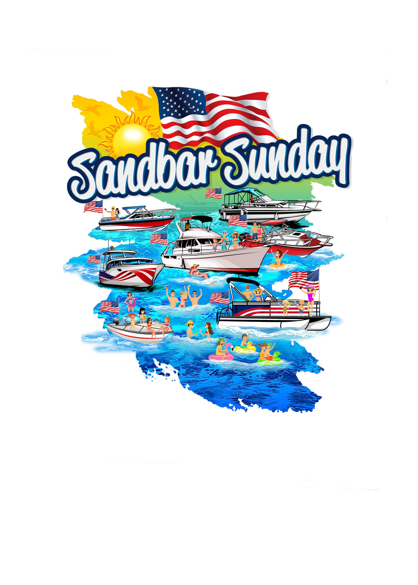 Sandbar Party Racerback Tank