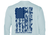 Toddler Flag Sun Shirt in Arctic Blue S.I.