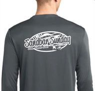 Sandbar Sunday Sport-Tek Mens Long Sleeve Competitor in Iron Gray