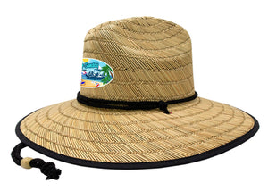 Lifeguard Hat with Flag Print Under Brim