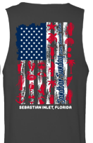 Men's Flag Tank Dark Gray