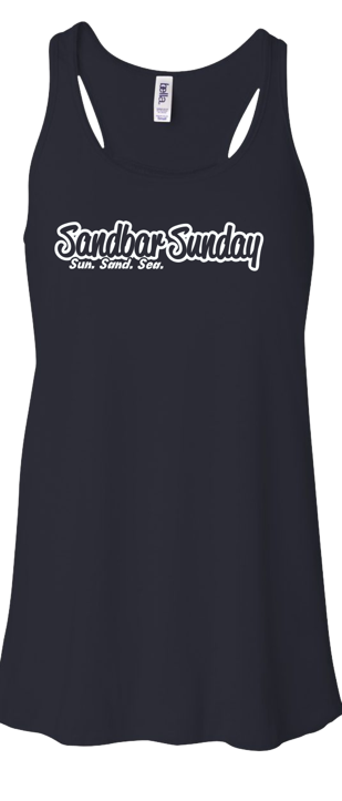 Flowy V-Neck Tank in Midnight Blue