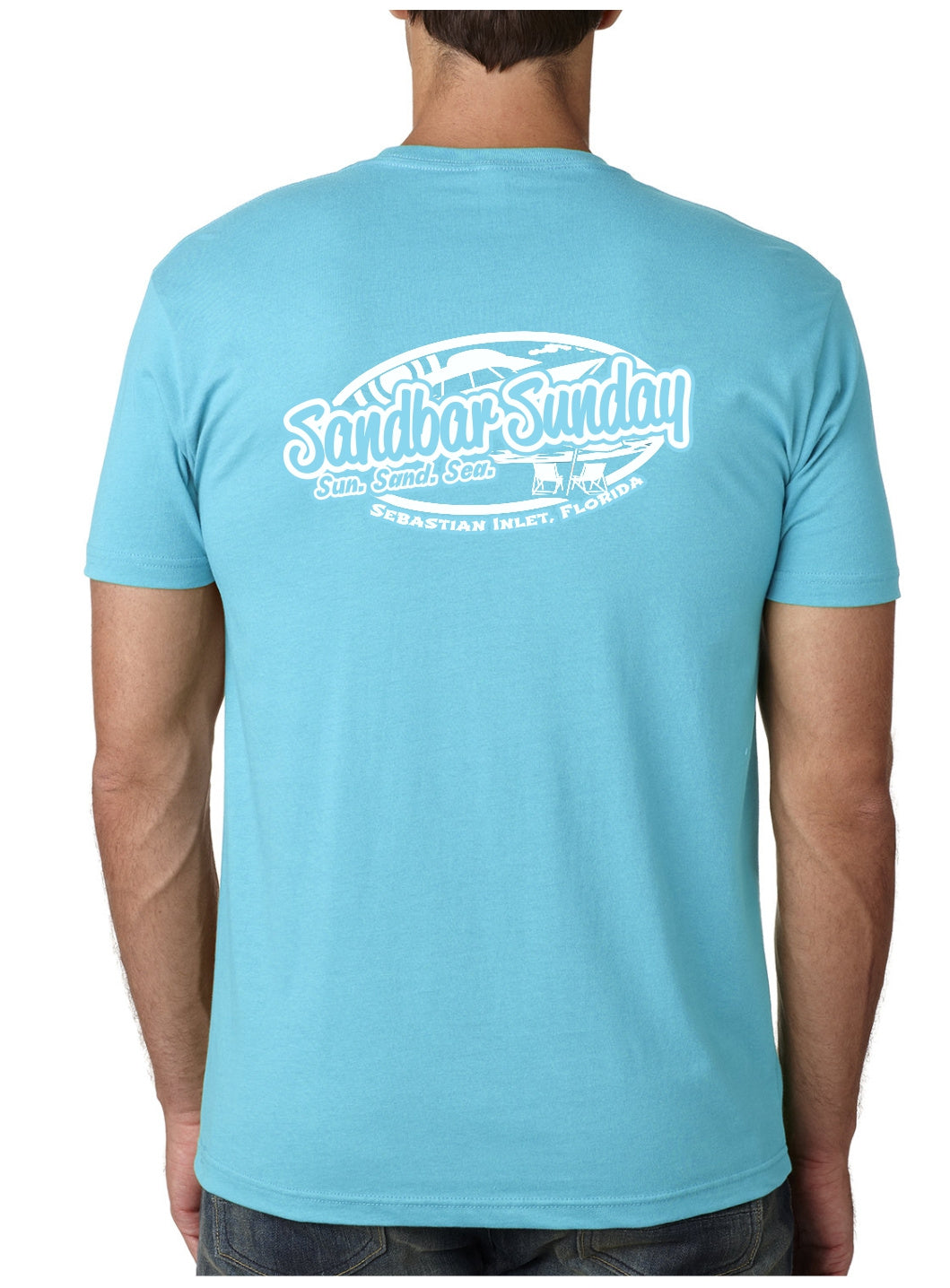 Sandbar Sunday Soft Cotton Tee with Sebastian Inlet