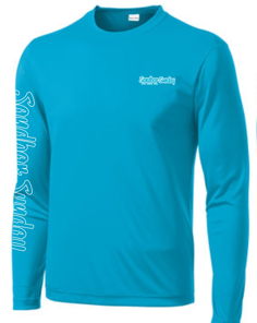 Mens Flag Sun Shirt in Atomic Blue