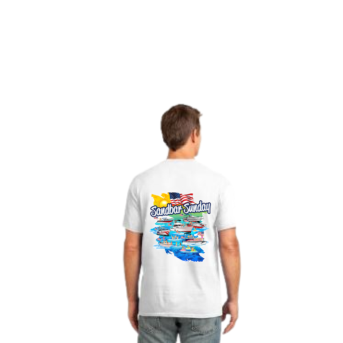 Patriotic Sandbar Party 100% Cotton Tee