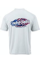 Adult Stars and Stripes Performance Shirt with Sebastian Inlet - Short Sleeve